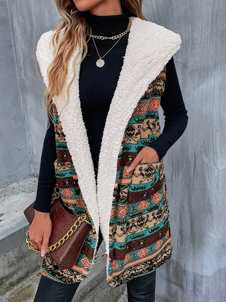 

Casual Teddy Jacket, Multicolor, Coats