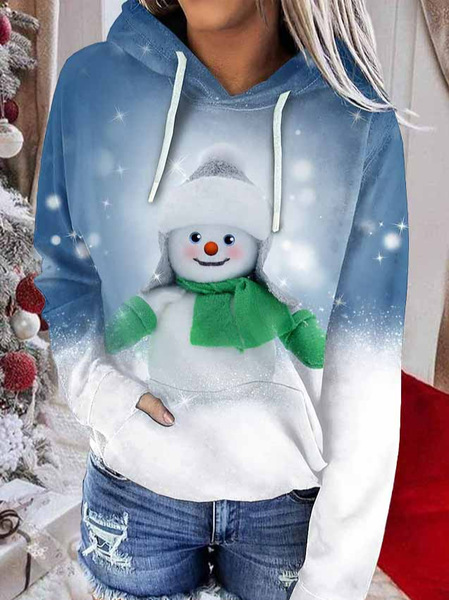 

Christmas Snowman Hoodie Sweatshirts, Multicolor, Sweatshirts & Hoodies