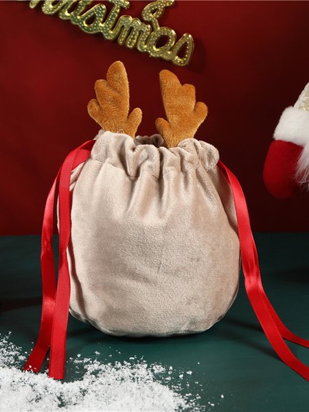 

Christmas Elk Candy Gift Storage Bag, Khaki, Home & Garden & Decorations