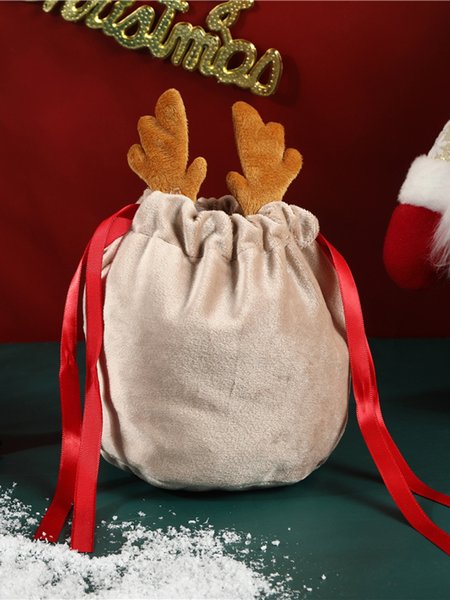 

Christmas Elk Candy Gift Storage Bag, Khaki, Bags
