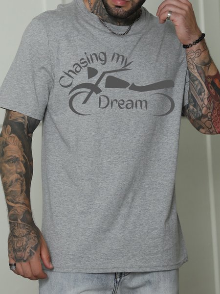 

Lilicloth X Vithya Chasing My Dream Men's T-Shirt, Light gray, T-shirts