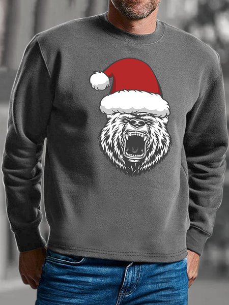 

Lilicloth X Jessanjony Christmas Hat Men's Sweatshirt, Gray, Hoodies&Sweatshirts