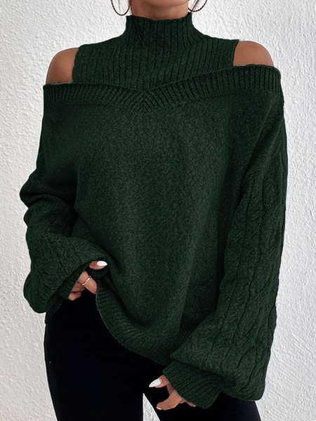 

Loose Casual tunic Sweater, Green, Sweaters & Cardigans