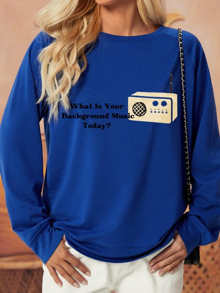 

Lilicloth X Vithya What Is Your Background Music Women's Sweatshirt, Deep blue, Hoodies&Sweatshirts