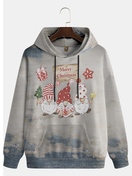

Santa Claus Hoodie Sweatshirt, Grey-blue, Hoodies&Sweatshirts