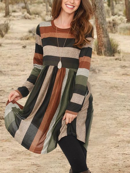 

Loose Color Block Dress, Multicolor, Dresses