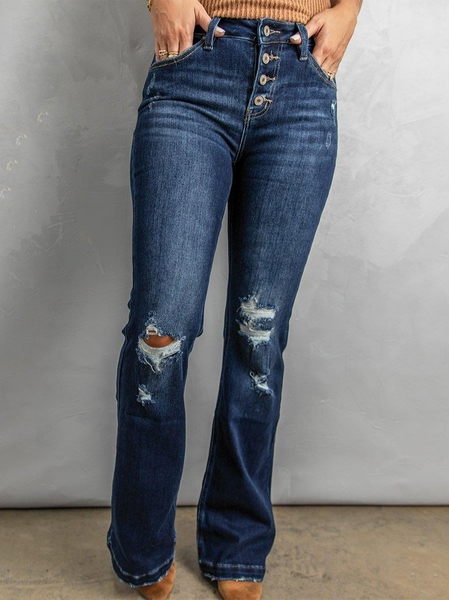 

Casual Denim Jeans, Blue, Jeans