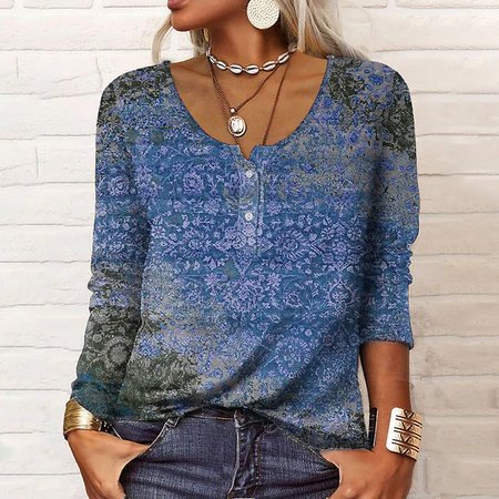 Cotton Blend Ethnic Loose Top