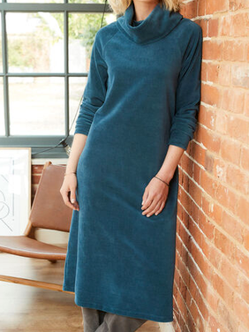 

Soft Jersey Cord Midi Dress, Royal blue, Midi Dresses