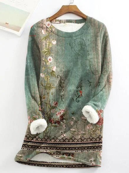 

Ethnic Fleece Casual Knitted Sweatshirt, Green, Sweatshirts & Hoodies