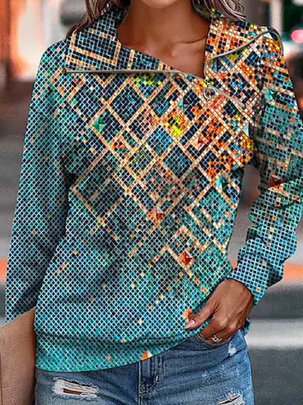 

Loose Casual Asymmetrical Sweatshirt, Multicolor, Sweatshirts & Hoodies