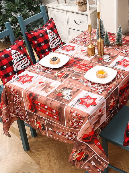 

Creative Christmas Printed Tablecloths Table Runners Party Decorations, Color5, Home