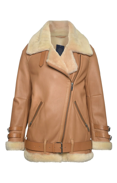 

Boho Faux Fur Aviator Jacket, Camel, Jackets
