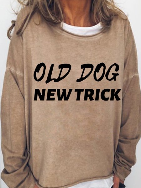 

Lilicloth X Kat8lyst Old Dog New Trick Women's Sweatshirt, Light brown, Hoodies&Sweatshirts