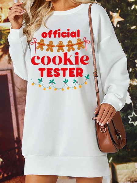 

Lilicloth X Manikvskhan Official Cookie Tester Women's Long Sleeve Dress, White, Dresses