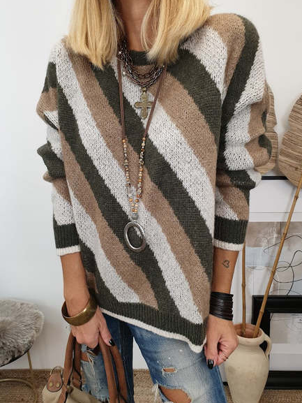 

Wool/Knitting Casual Sweater, Brown, Sweaters & Cardigans