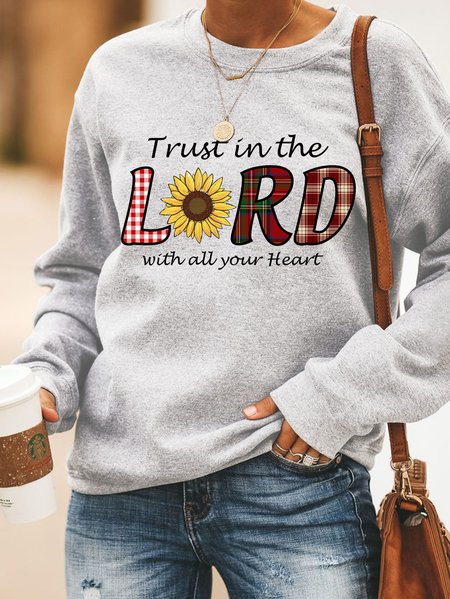 

Lilicloth X Y Trust In The Lord With All Your Heart Women's Sweatshirt, White, Hoodies&Sweatshirts