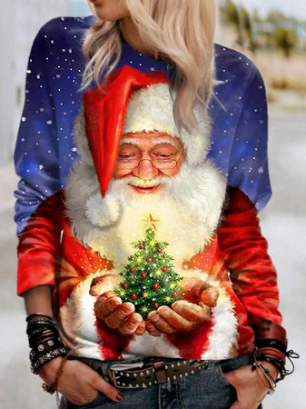 

Christmas Santa Claus T-Shirt, Multicolor, T-Shirts