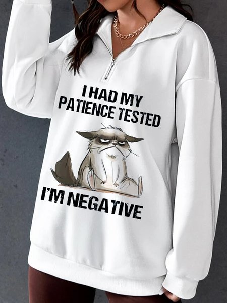 

Loose Text Letters V Neck Text Letters Sweatshirt, White, Hoodies & Sweatshirts