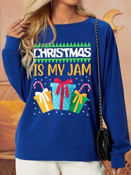 

Lilicloth X Jessanjony Christmas Is My Jam Women‘s Sweatshirt, Deep blue, Hoodies&Sweatshirts