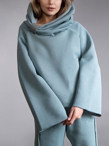 

Long sleeve Loose Vintage Plain Sweatshirt, Blue, Hoodies and Sweatshirts