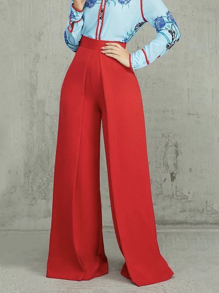 

Urban Plain Regular Fit Fashion Pants, Red, Pants