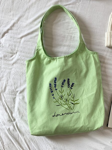 

Tulip Graphic Supremarket Shopping Tote Bag, Green, Bags