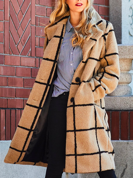 

Teddy Velvet Plaid Teddy Jacket, Brown, Outerwear