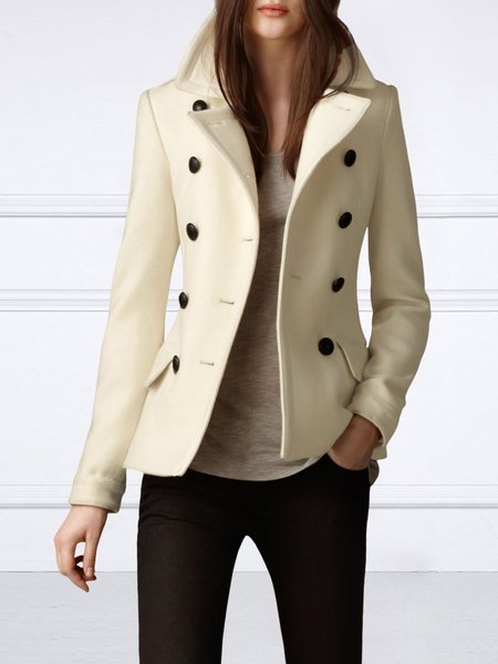 

Long sleeve Urban Plain Regular Fit Jacket, Apricot, Jackets