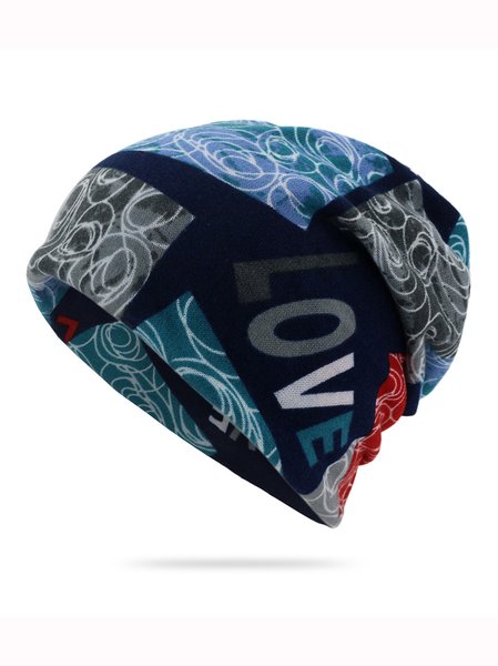 

Geometric All Over Print Graphic Beanie Hat, Color3, Women's Hats