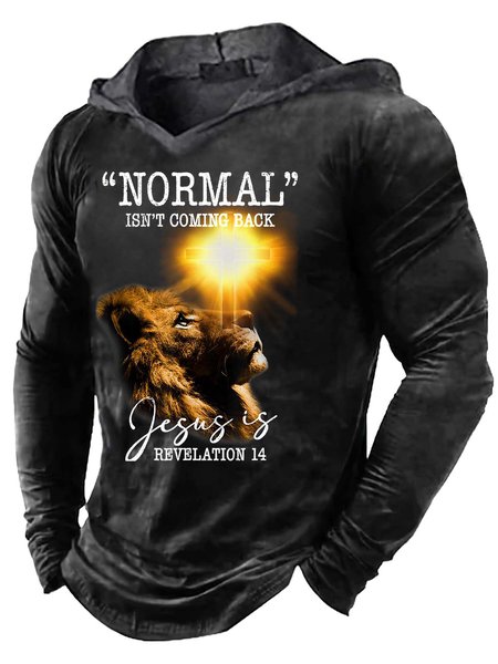 

Men Normal Isn’t Coming Back Jesus Is Regular Fit Sweatshirt, As picture, Hoodies&Sweatshirts