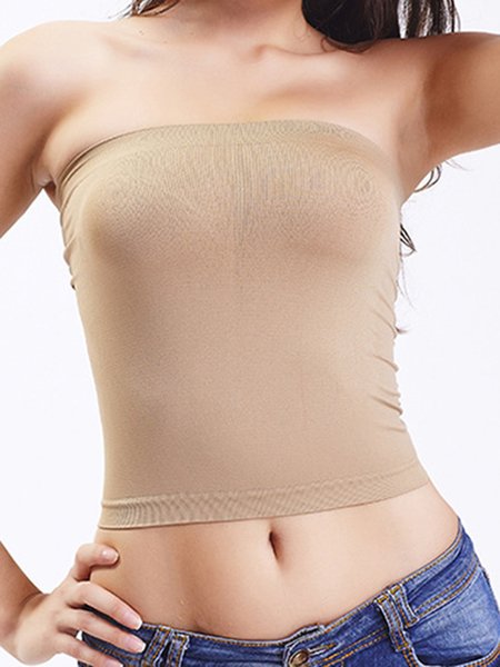 

Comfortable Breathable Seamless One Piece Underwear Anti-Blood Wrap Chest Plus Size, Nude, Bra & Bra Sets