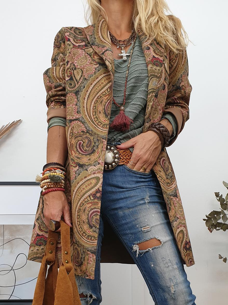 

Casual Floral Regular Fit Blazer, Multicolor, Blazers