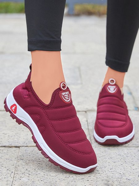 

Womens‘s Plain Embossed Slip On Sports Sneakers, Datered, Sneakers