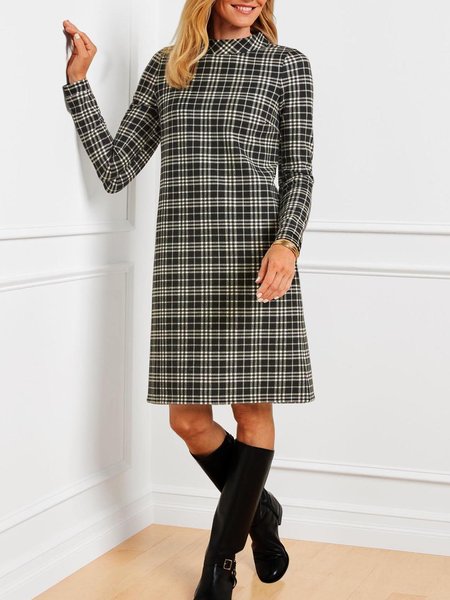 

Half Turtleneck Loose Urban Dress, Gray, Dresses