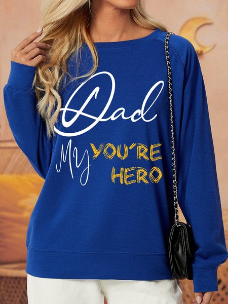 

Lilicloth X Y Dad You're My Hero Women's Sweatshirt, Deep blue, Hoodies&Sweatshirts