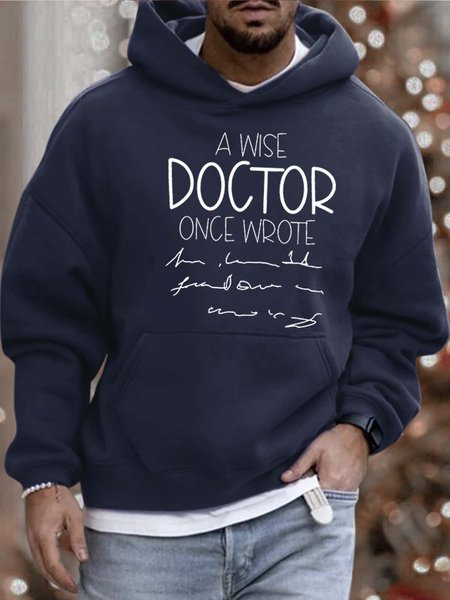 

Men’s A Wise Doctor Once Wrote Casual Sweatshirt, Deep blue, Hoodies&Sweatshirts