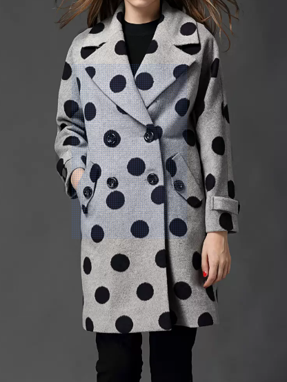 

Casual Regular Fit Lapel Collar Overcoat, Gray, Coats