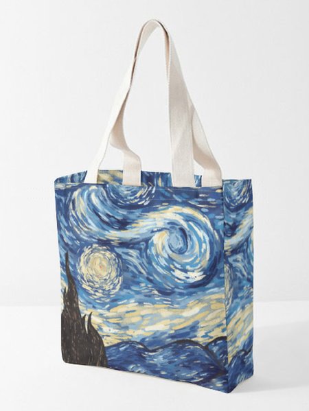 

Abstract Painting All Over Print Graphic Shopping Tote, As picture, Bags