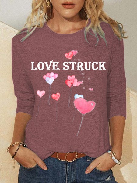 

Women's Valentine's Day Regular Fit Cotton Sweatshirt, Pink, Hoodies&Sweatshirts