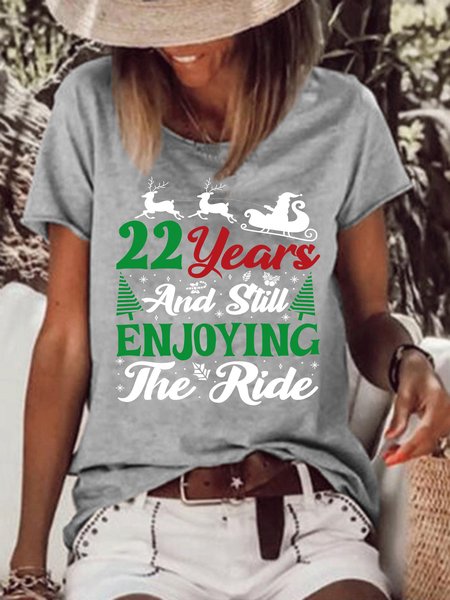 

Lilicloth X Manikvskhan 22 Years And Still Enjoying The Ride Women's T-Shirt, Gray, T-shirts