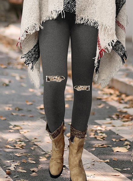 

Women Funny Cat Simple Regular Fit Leggings, Gray, Leggings