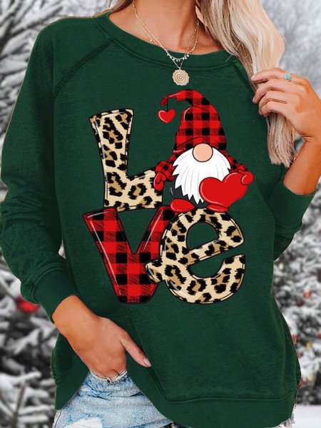 

Women's Christmas Gnomes Love Casual Sweatshirt, Green, Hoodies&Sweatshirts