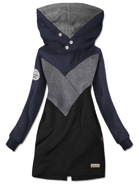 

Color Block Regular Fit Casual Dress, Blue, Dresses