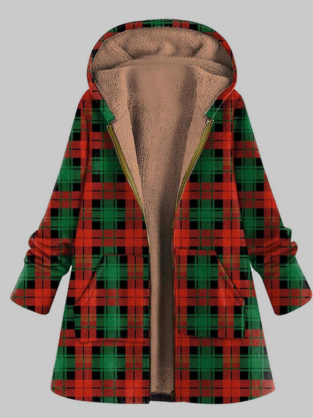 

Fluff/Granular Fleece Fabric Casual Overcoat, Multicolor, Outerwear