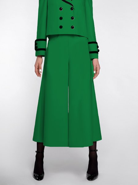 

Regular Fit Plain Urban Fashion Pants, Green, Pants