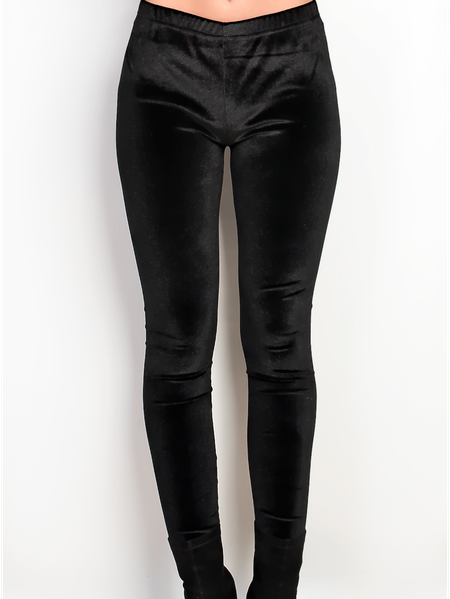 

Velvet Leggings in Black, Leggings