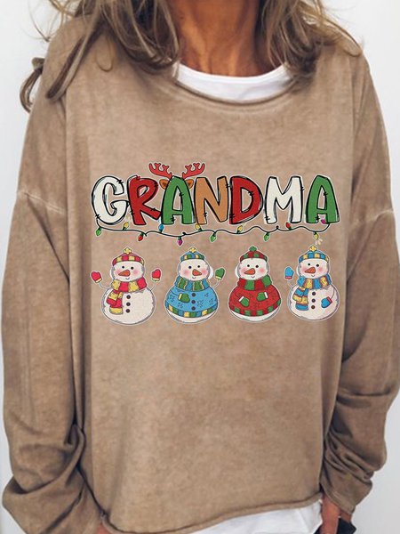 

Grandma Christmas Sweatshirt Grandma Gift, Light brown, Hoodies&Sweatshirts