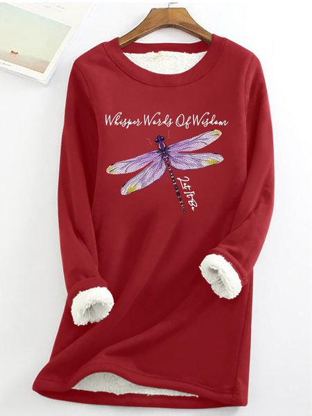 

Women's Dragonfly Warmth Fleece Sweatshirt, Red, Hoodies&Sweatshirts