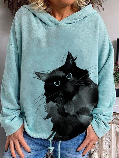 

Casual Loose Hoodie Animal Sweatshirt, Multicolor, Hoodies & Sweatshirts
